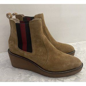 Cecilia New York Gemma Size 10 Slip On Low‎ Wedge Boot Nutella Bootie